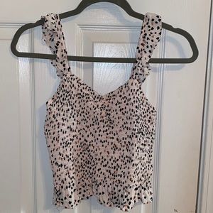 Vestique smocked crop top